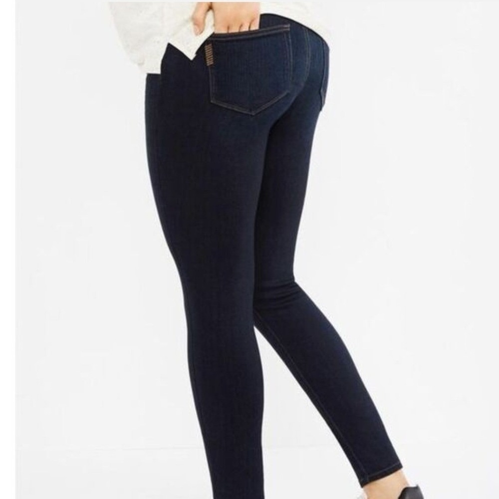 Paige Verdugo Ankle Maternity Skinny Jeans Mona Dark Wash Size 28